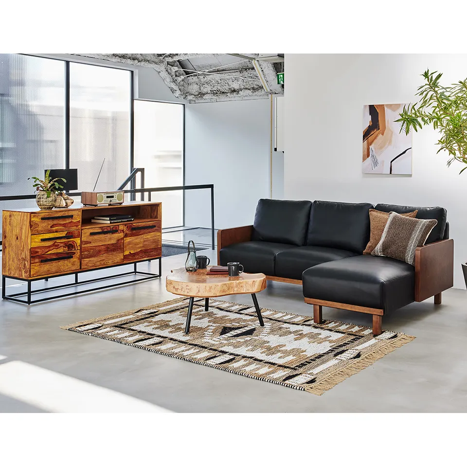 ソファNC1071Cブラック/ウォールナット - 8