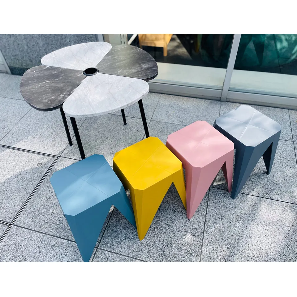 【同色2脚組】スツール1806イエロー - 9