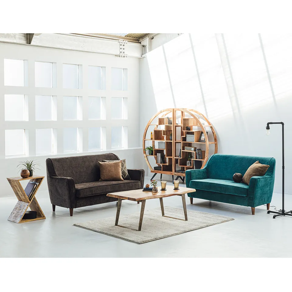 ソファTD1914 2人掛け66Aブルー - 5