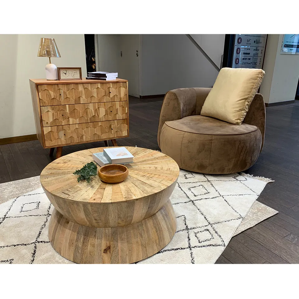 ソファCIRCLE 1人掛けブラウン/ライト... - 8