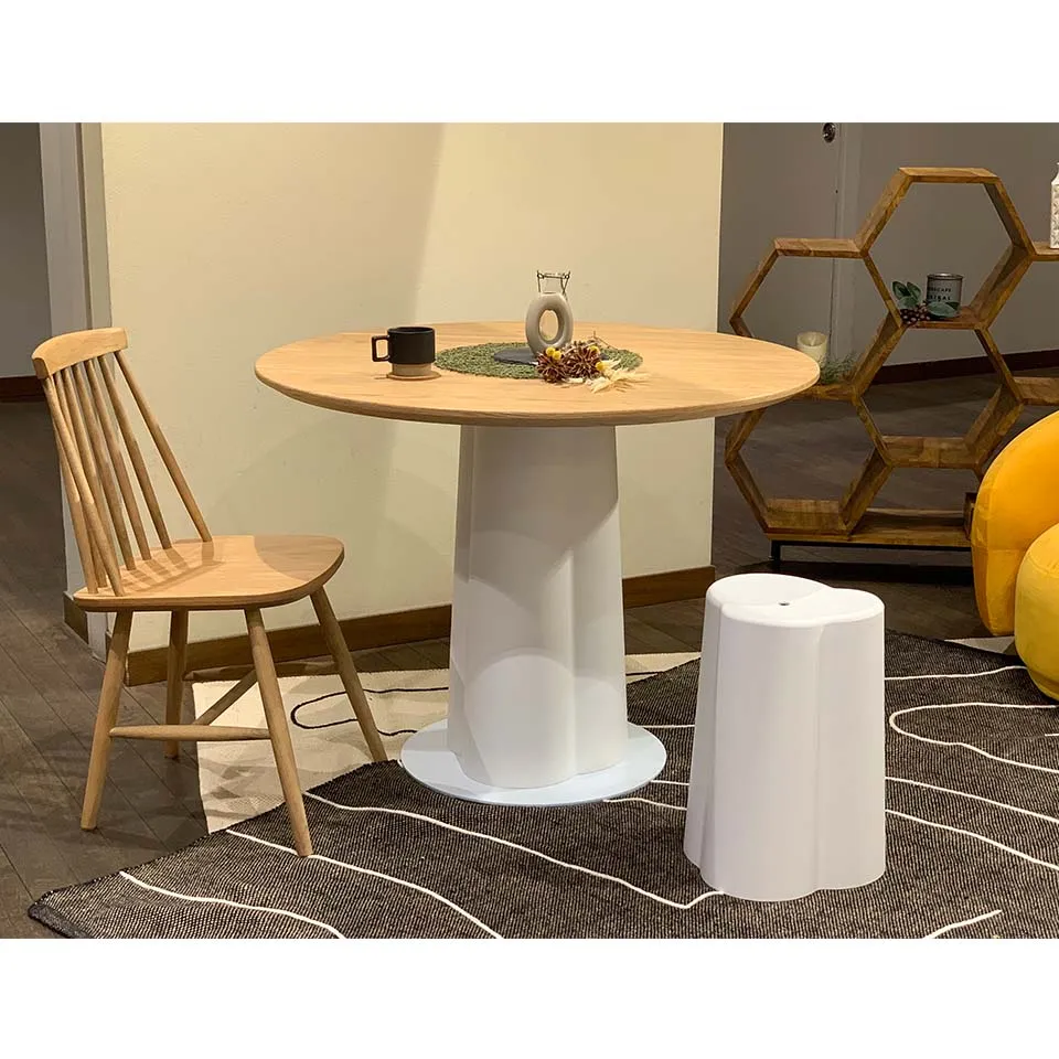 ダイニングテーブルRT-S124Aホワイト/ナチュラル - 6