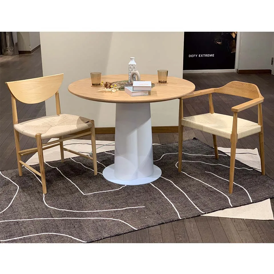 ダイニングテーブルRT-S124Aホワイト/ナチュラル - 7