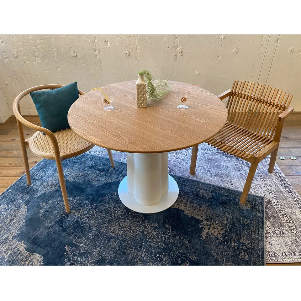 ダイニングテーブルRT-S124Aホワイト/ナチュラル - 8