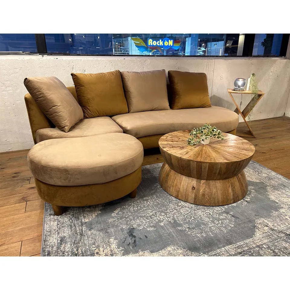 カウチソファM-HY319ダークブラウン/... - 7