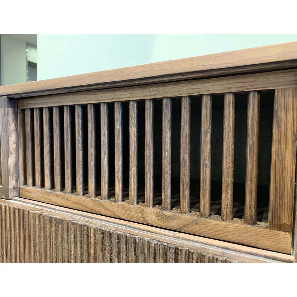 キャビネットMUK004ウォールナット（オーク） - 7