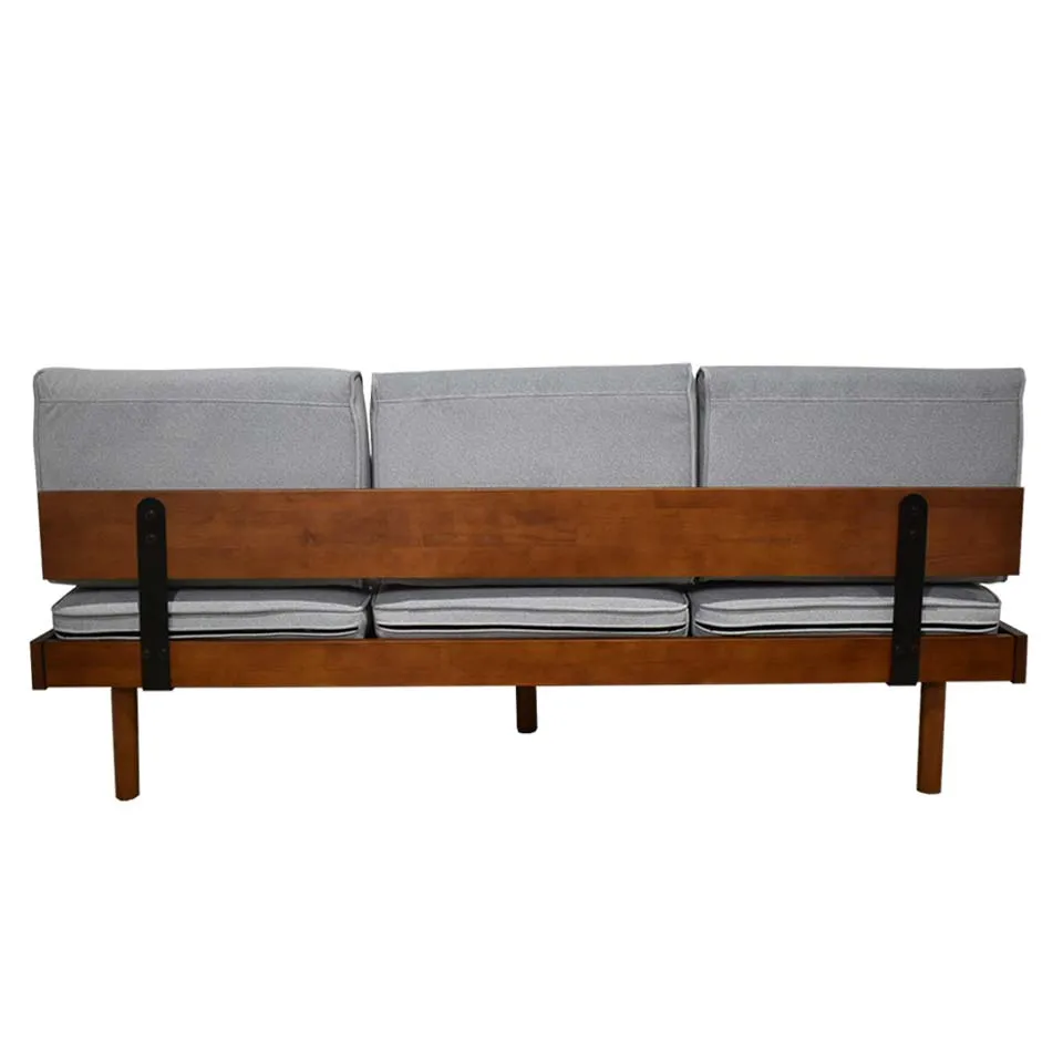 ソファYU9279 3人掛けグレー - 4