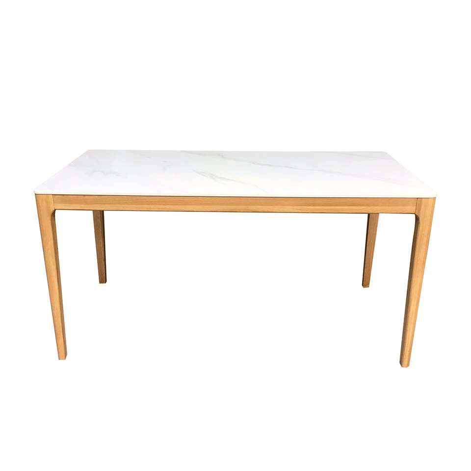 ダイニングテーブルCST-YB302-150ホワイト/オーク - 2