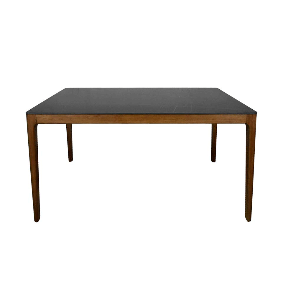 ダイニングテーブルCST-YB302-150ブラック/ウォ... - 2