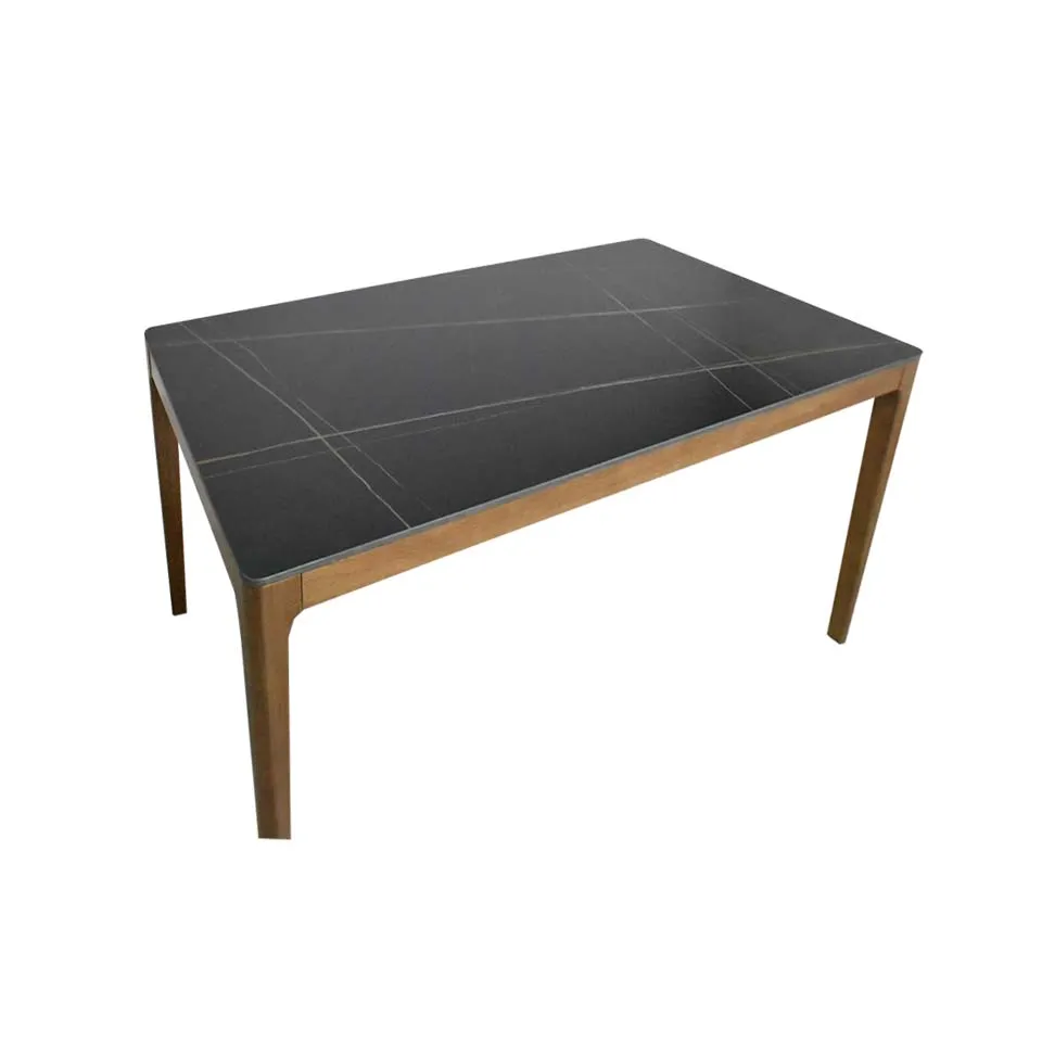 ダイニングテーブルCST-YB302-150ブラック/ウォ... - 3