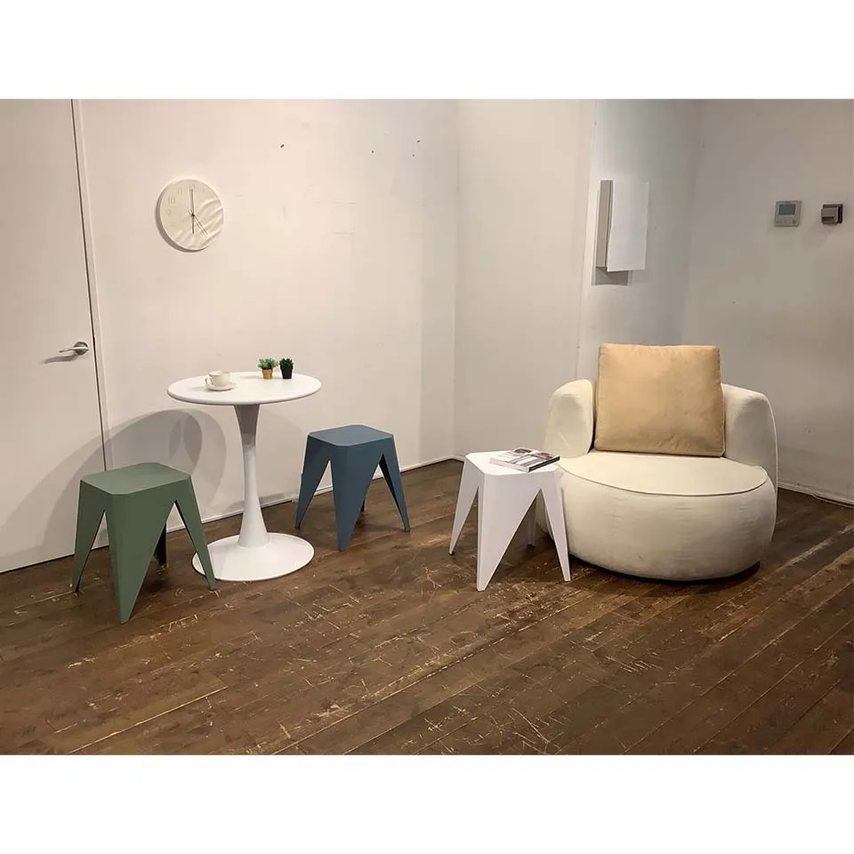 【同色2脚組】スツール1806ブルー - 6