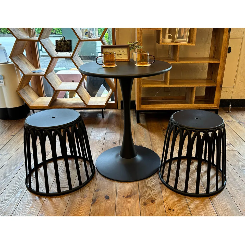 【同色2脚組】スツールC3ブラック - 8