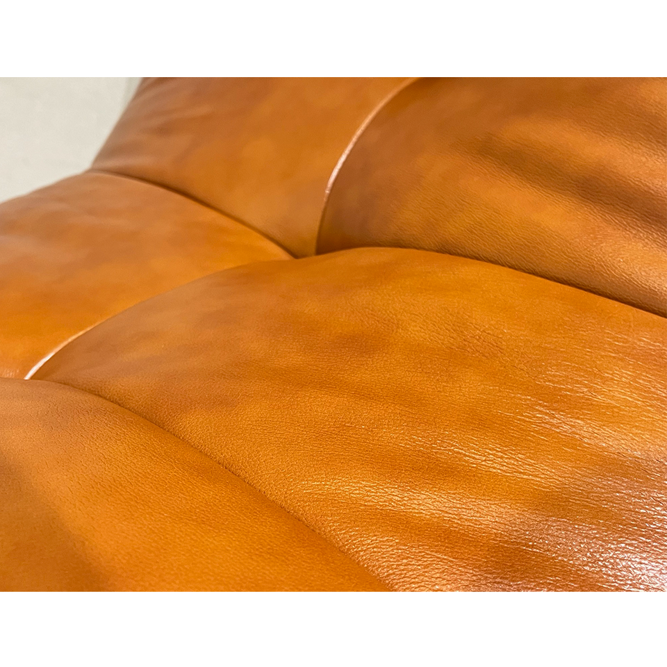 カウチソファZM890ブラウンレザー - 8