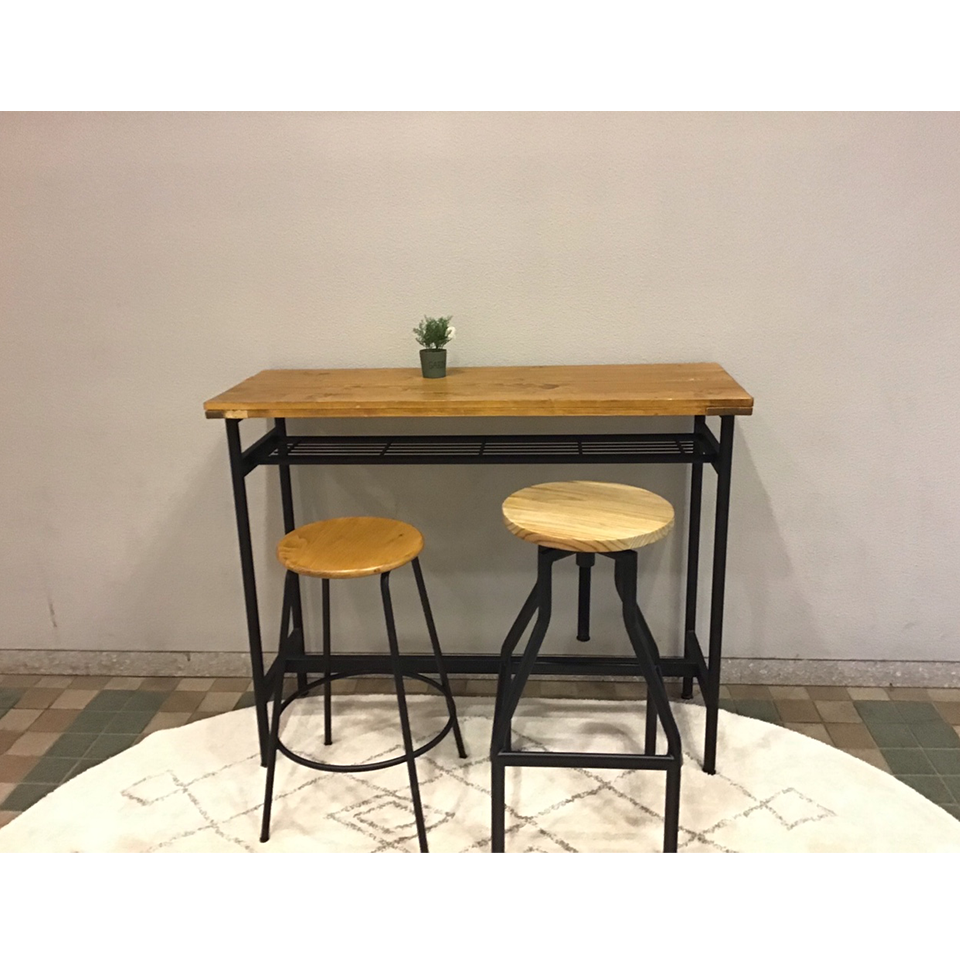 スツール70-M510HBブラック/ナチュラル - 7