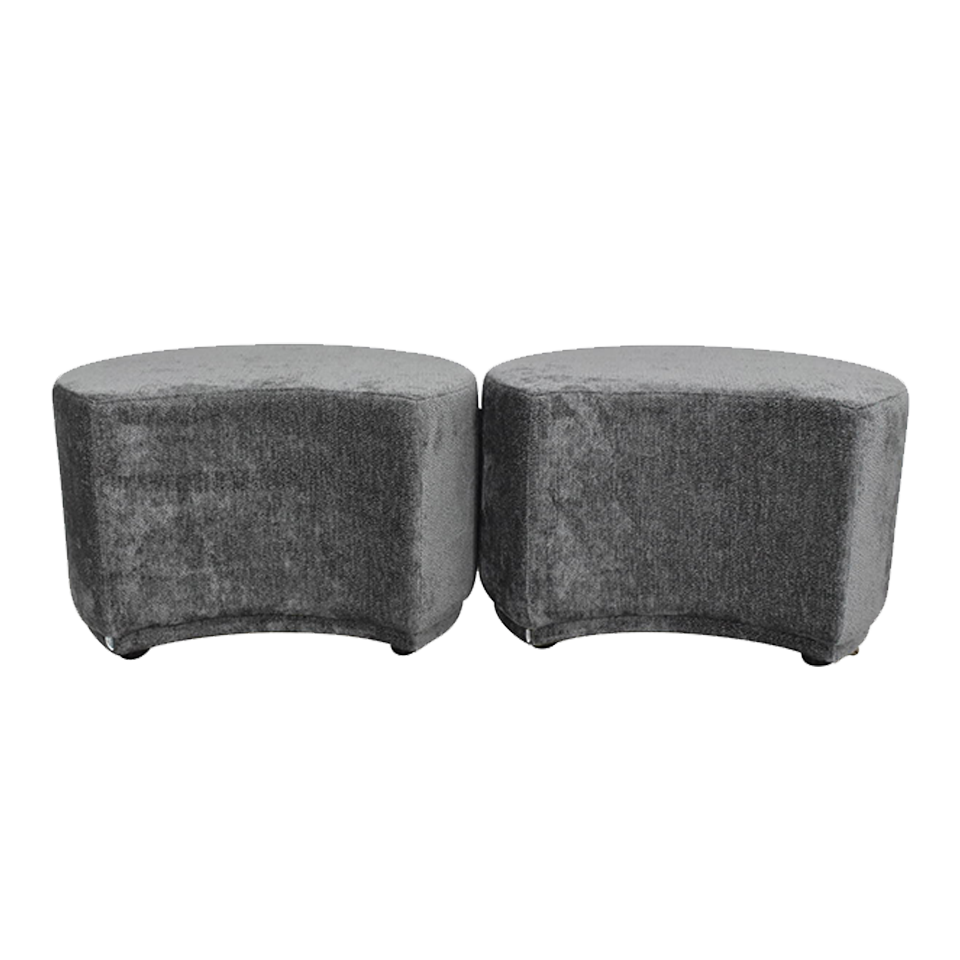 【2個セット】ソファAMOUR 1人掛けダークグレー - 3