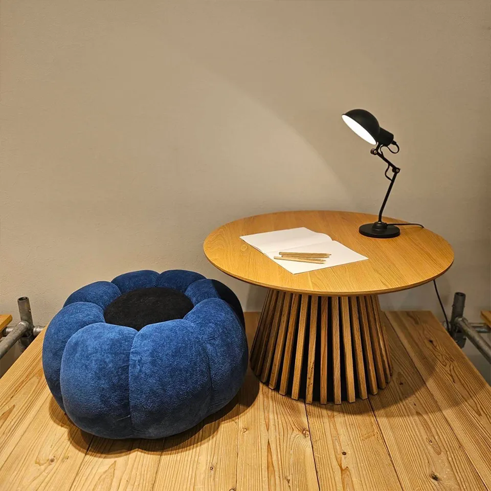 スツールOT-586ブラック/ブルー - 4