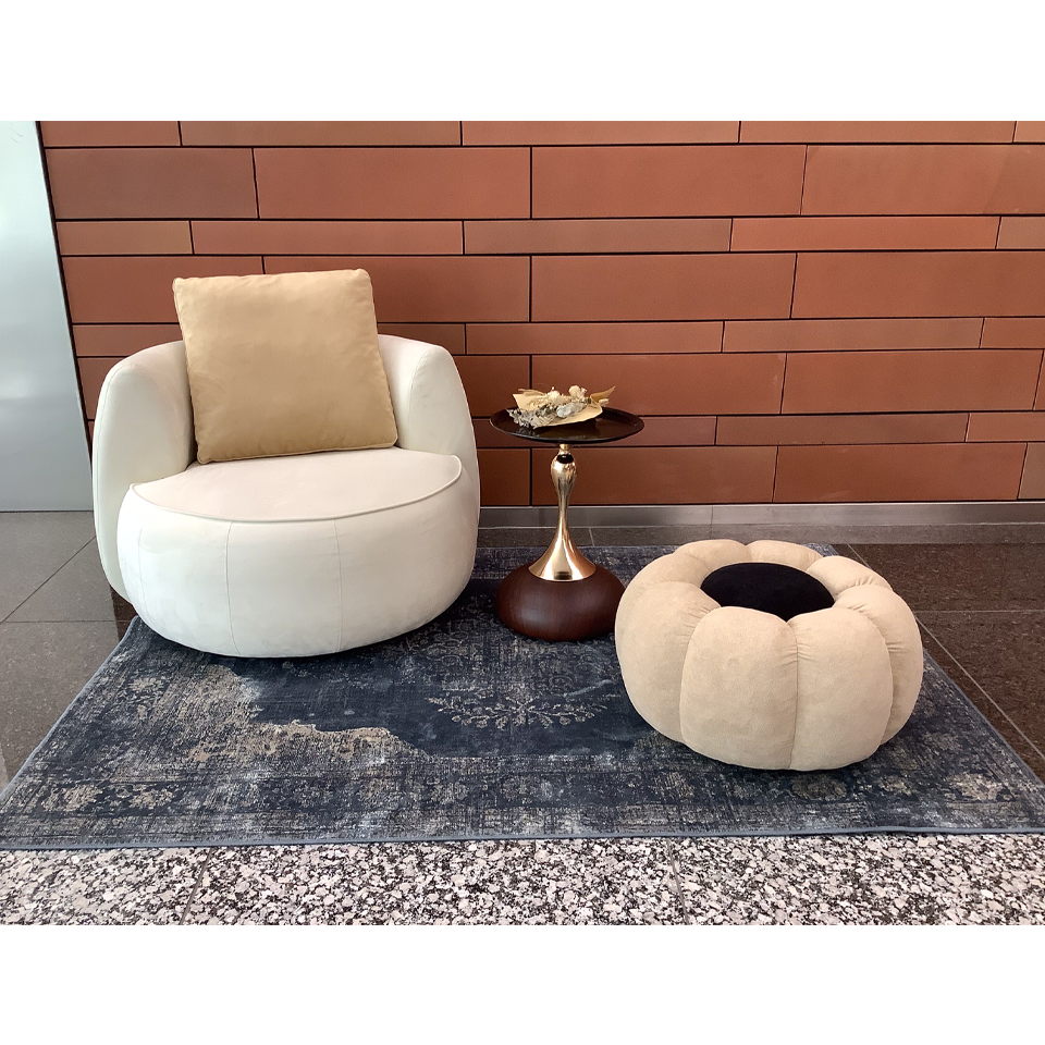 スツールOT-586ブラック/ライトブラウン - 4