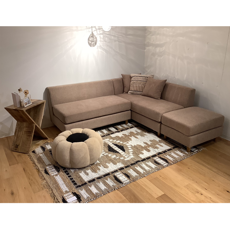 スツールOT-586ブラック/ライトブラウン - 5