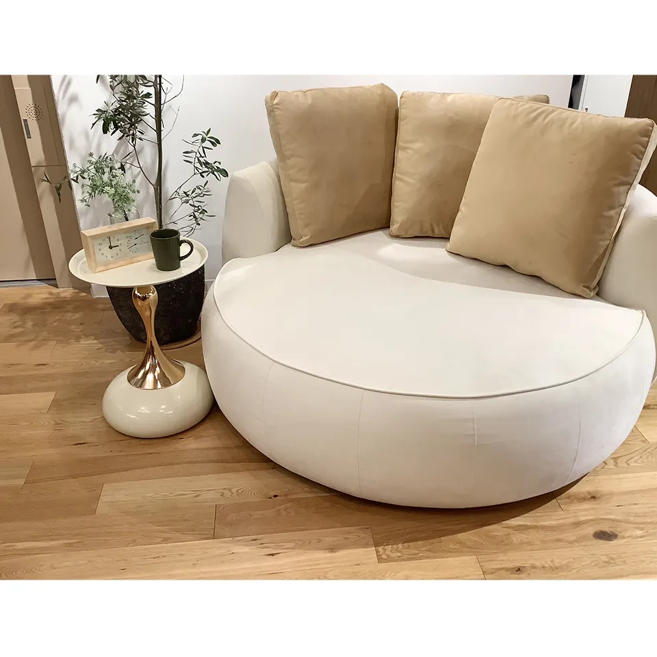 サイドテーブルAJJ-84ホワイト/ゴールド - 4