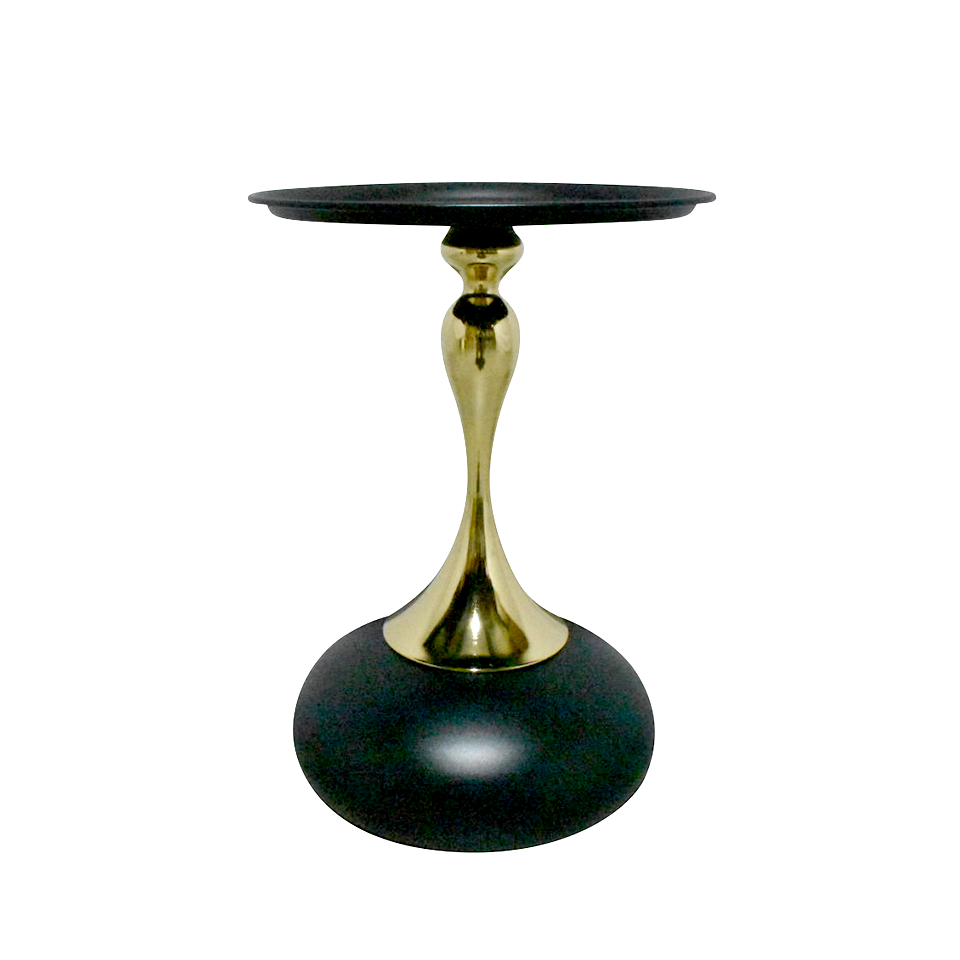 サイドテーブルAJJ-85ブラック/ゴールド - 2