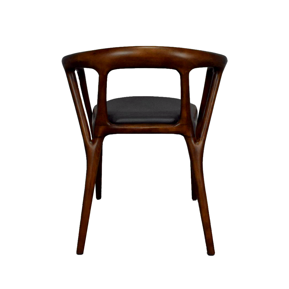 チェアWD1866ダークブラウン/グレー - 4