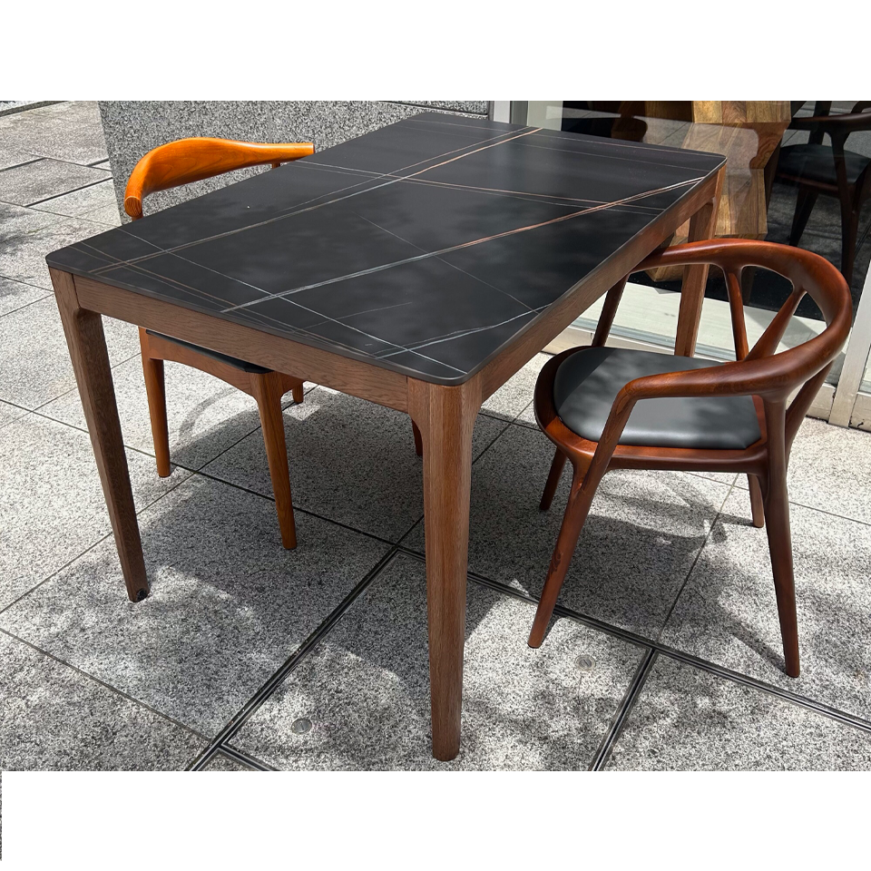 チェアWD1866ダークブラウン/グレー - 7