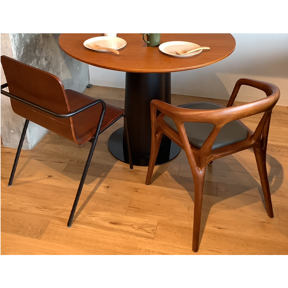 チェアWD1866ダークブラウン/グレー - 8