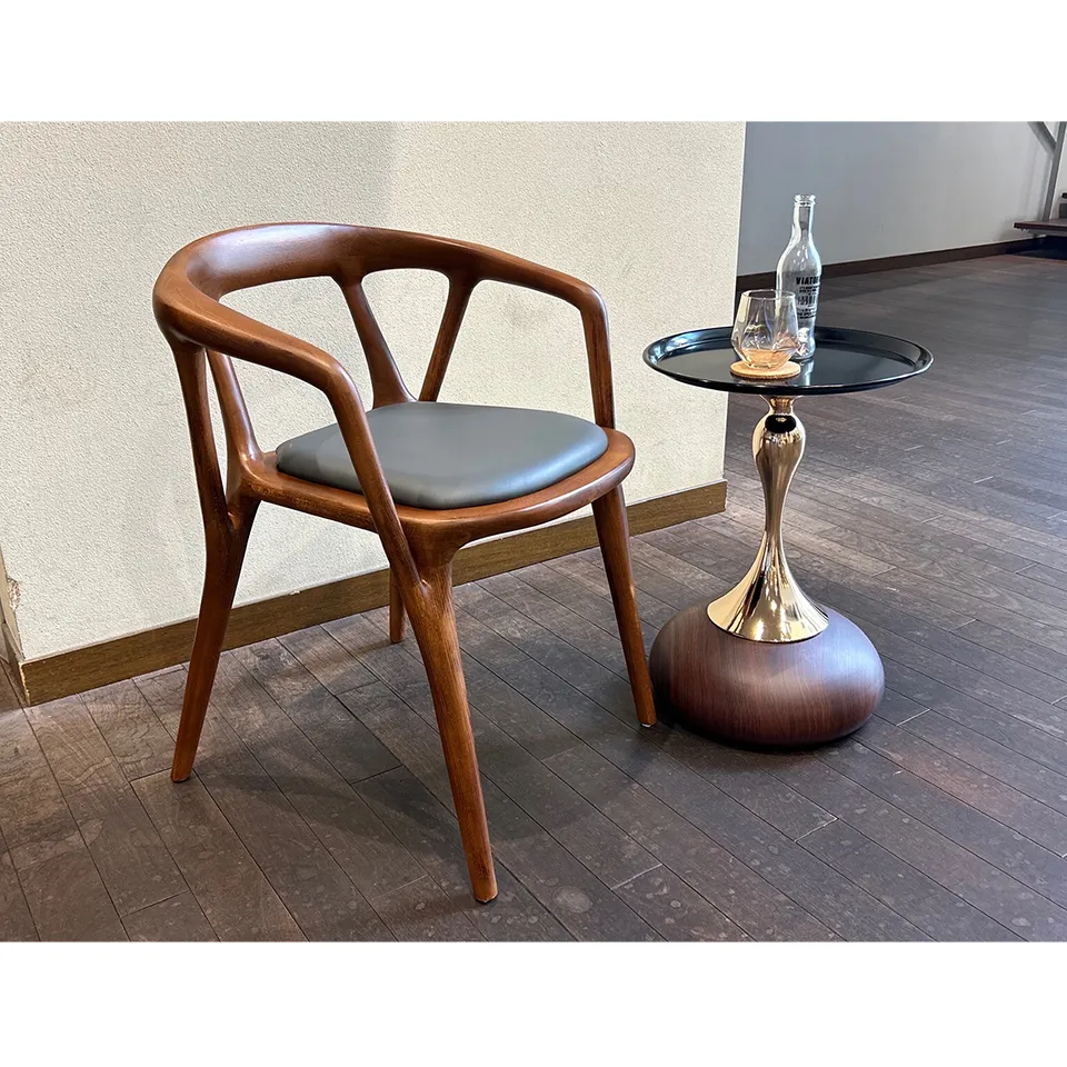 チェアWD1866ダークブラウン/グレー - 5