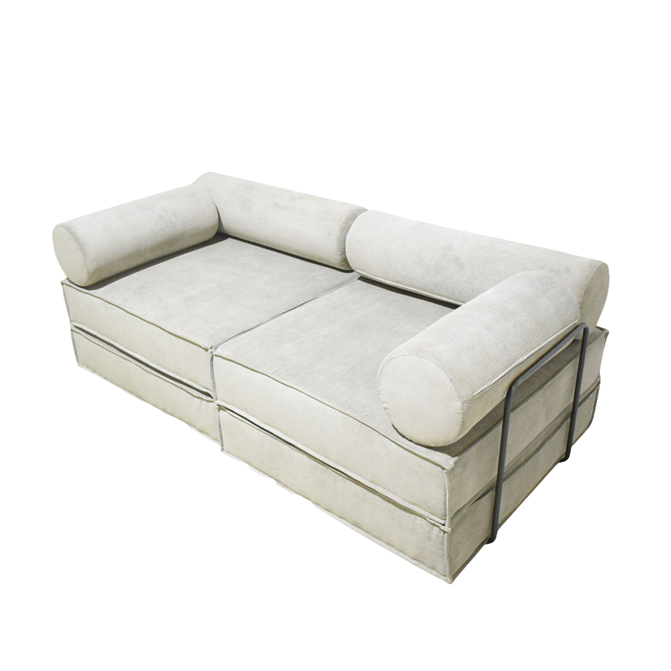 ソファFUTON 2人掛けライトグレー - 2