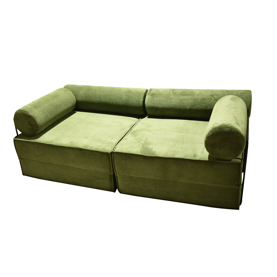 ソファFUTON 2人掛けグリーン - 2