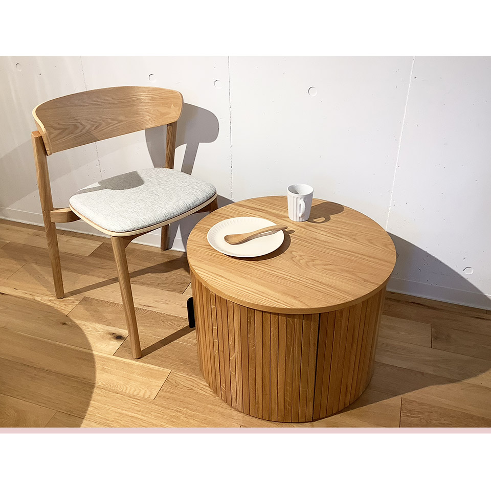 チェアWD-S263Aナチュラル/ライトグレー - 9