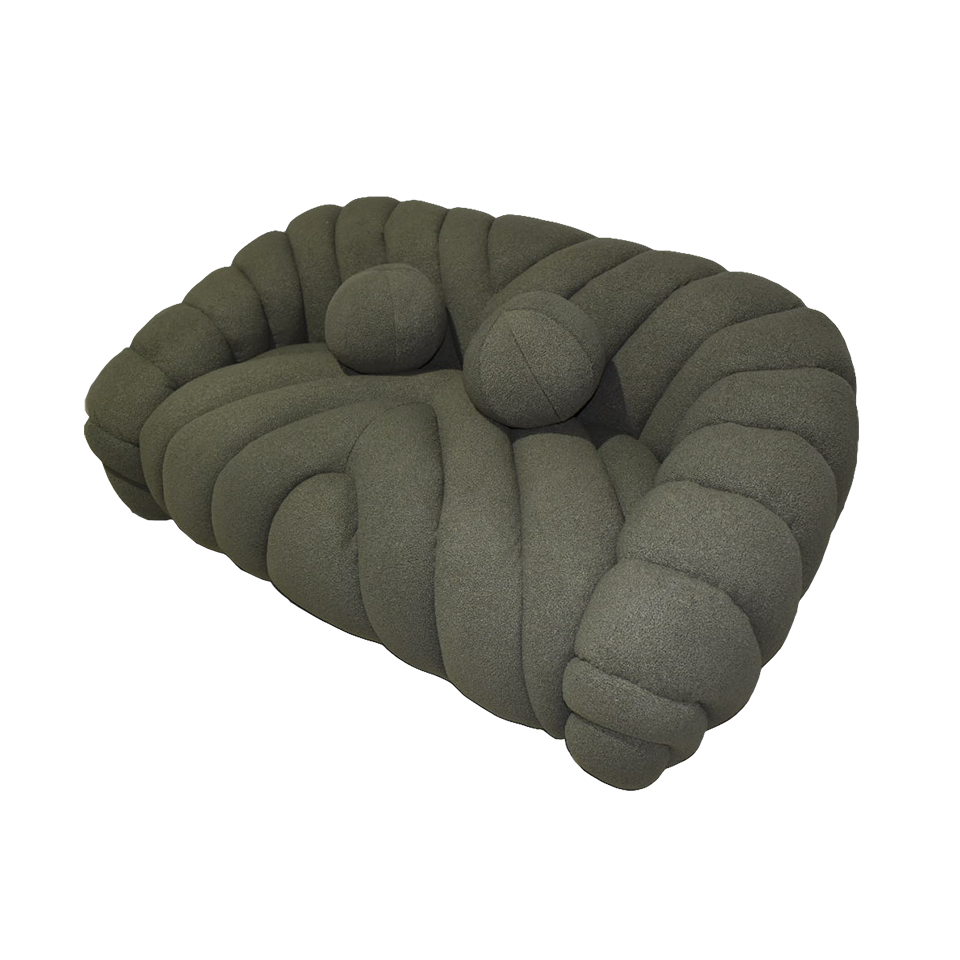 ソファUP24062 2人掛けグリーン - 2