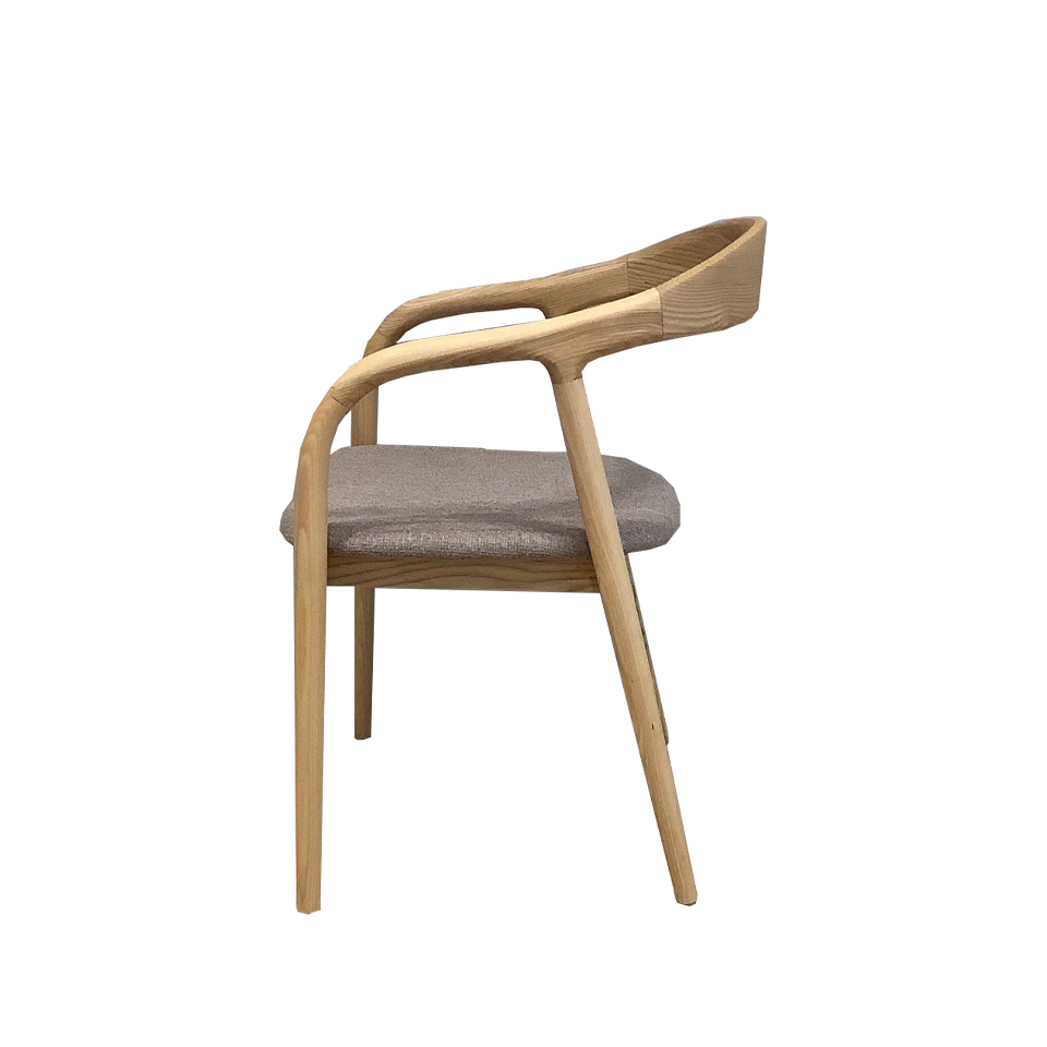 チェアC381ナチュラル／グレー - 3