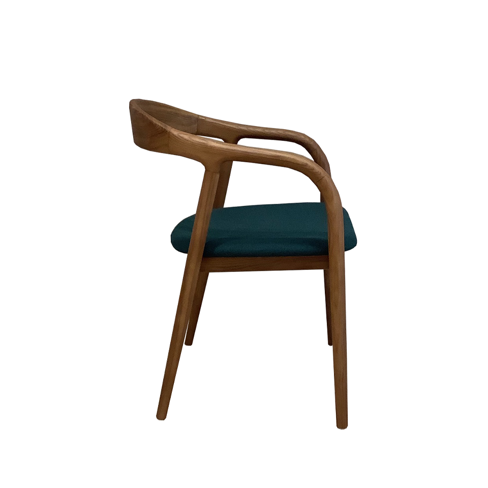 チェアC381ウォールナット／グリーン - 5