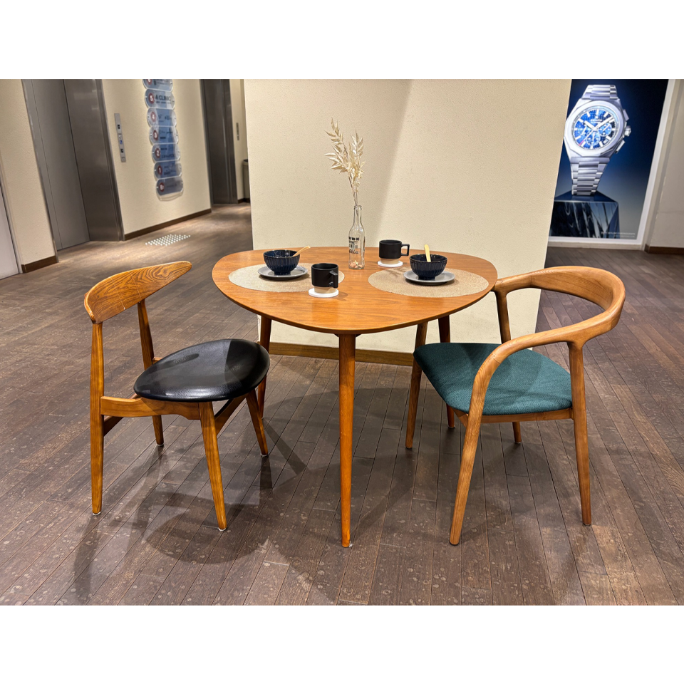 チェアC381ウォールナット／グリーン - 6