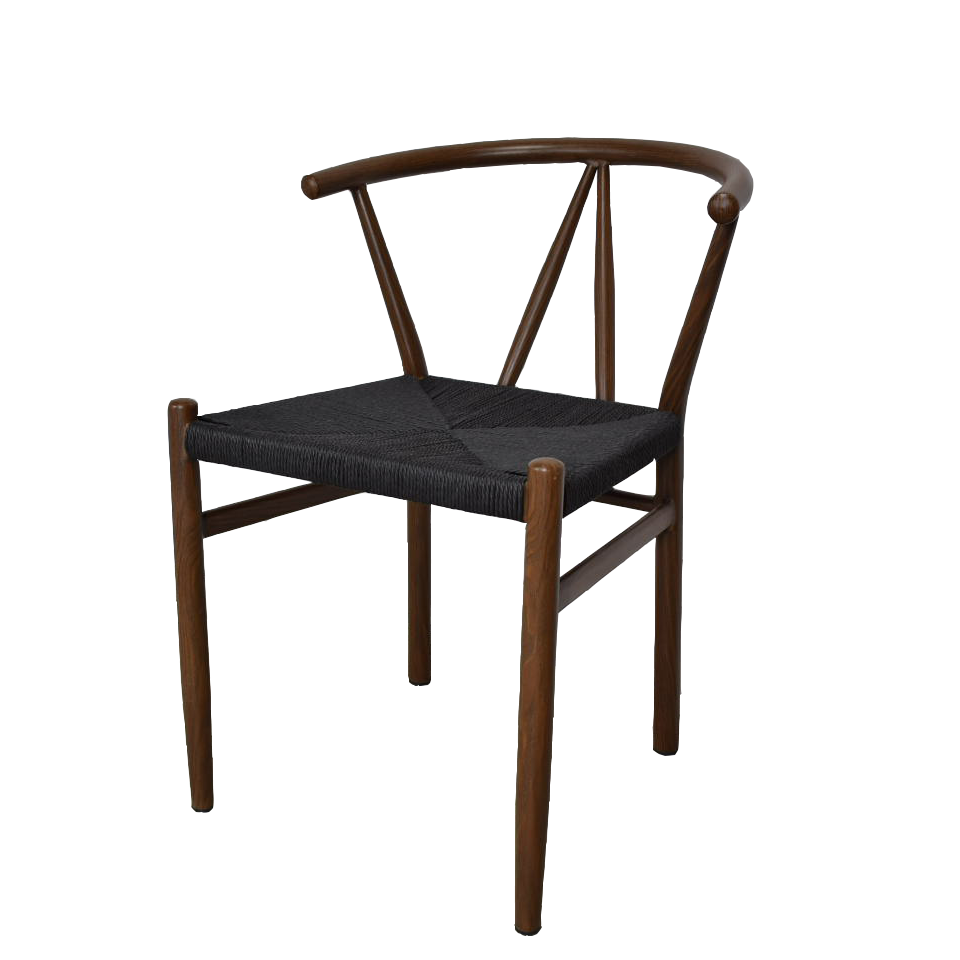 チェアBR2514ブラック／ウォールナット - 2