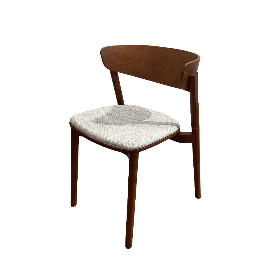 チェアWD-S263Aウォールナット/ライトグレー - 2