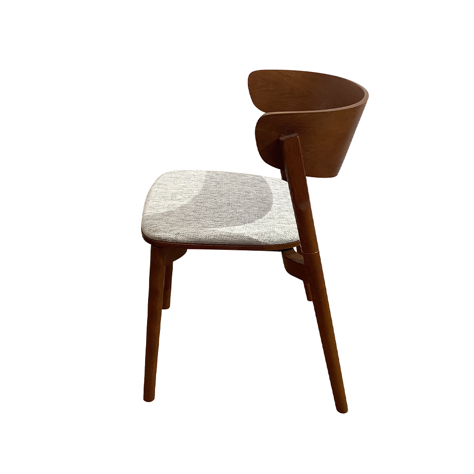 チェアWD-S263Aウォールナット/ライトグレー - 4