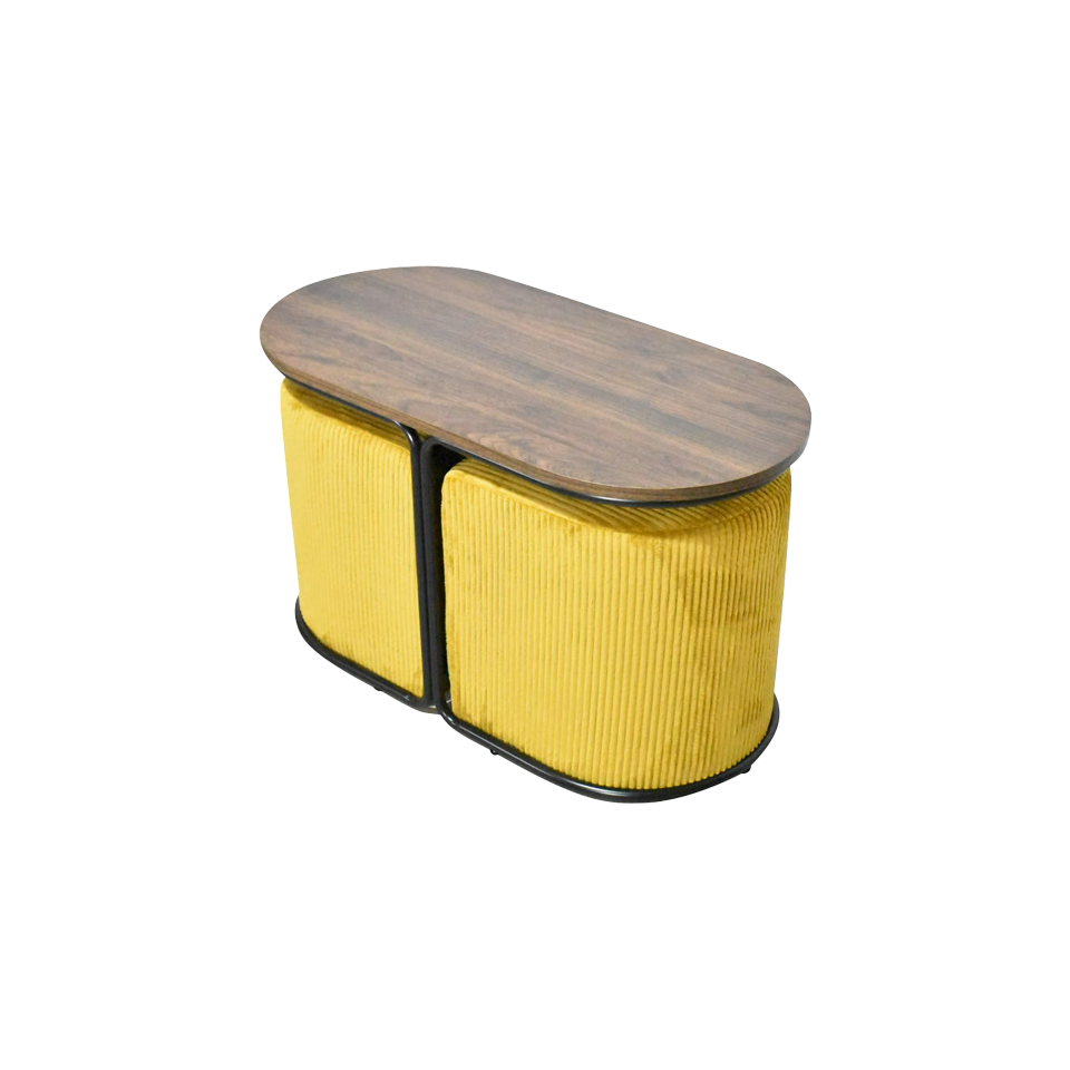 スツール 2個セット CT014イエロー - 3