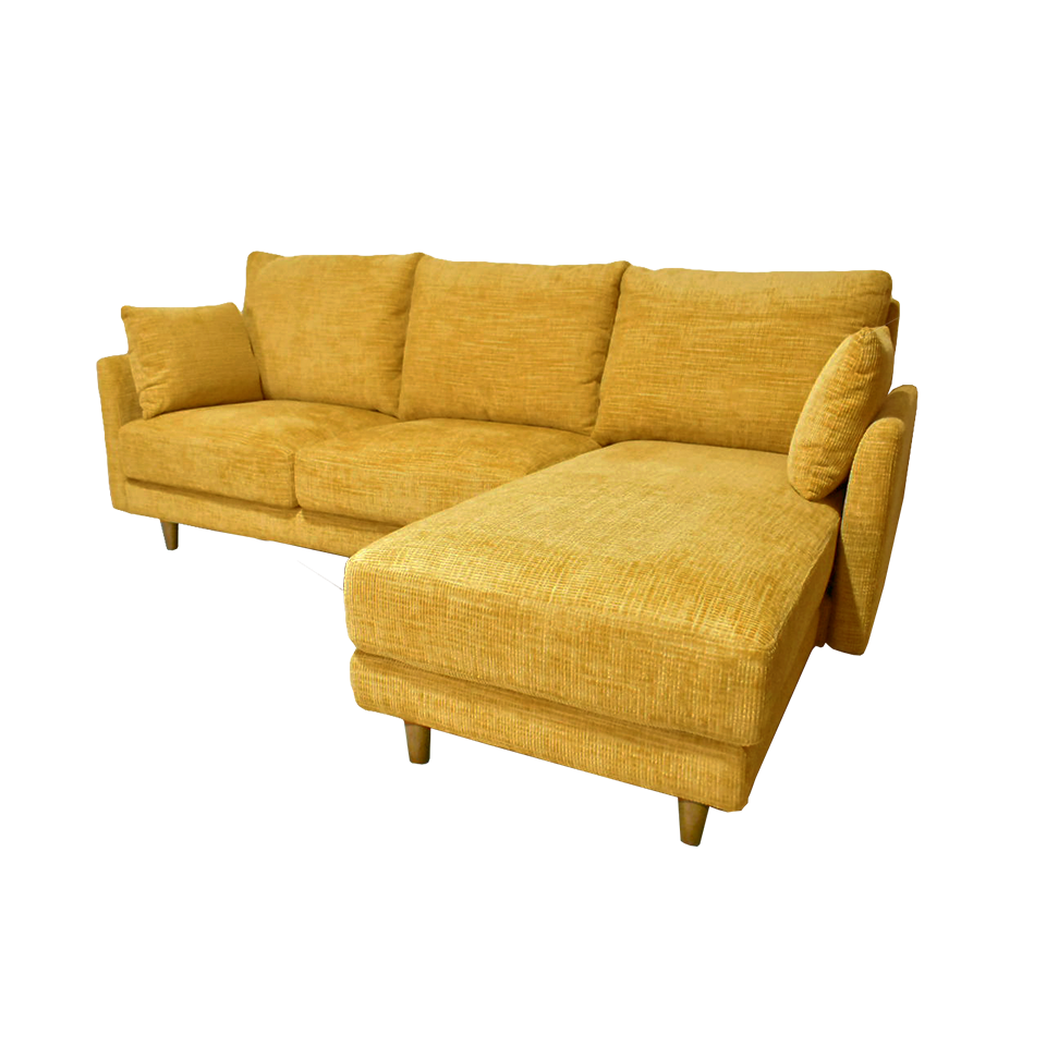 カウチソファMILOイエロー - 4