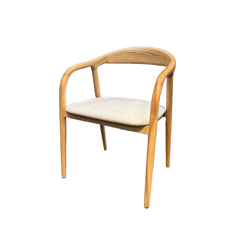 チェアC381ナチュラル／ライトグレー - 2