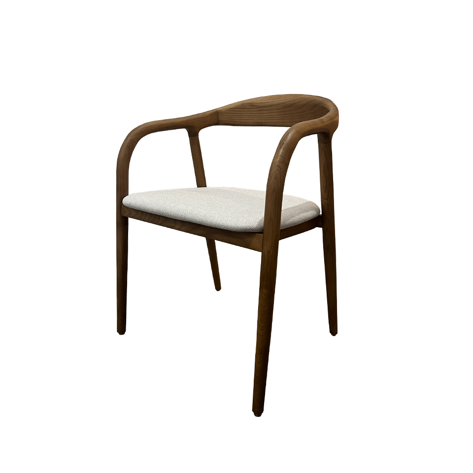 チェアC381ウォールナット／ライトグレー - 2