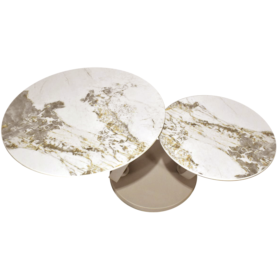 センターテーブルCT102 グレー／ライトブラウン - 4