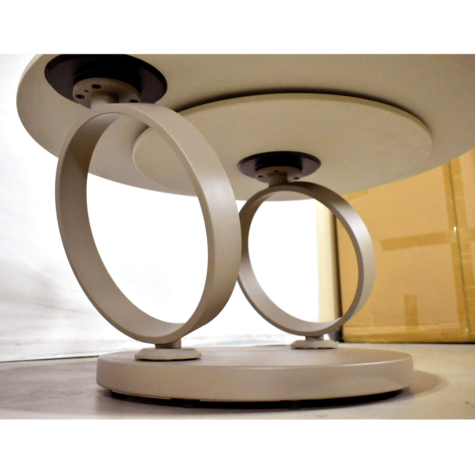 センターテーブルCT102 グレー／ライトブラウン - 6