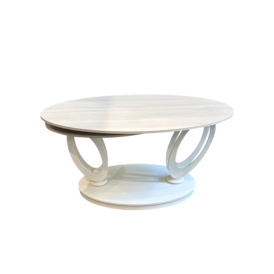 センターテーブル CT107ホワイト／ホワイト - 2