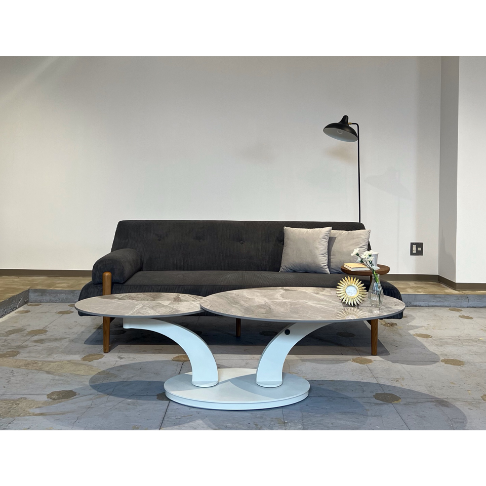 センターテーブル CT128グレー／ホワイト - 6