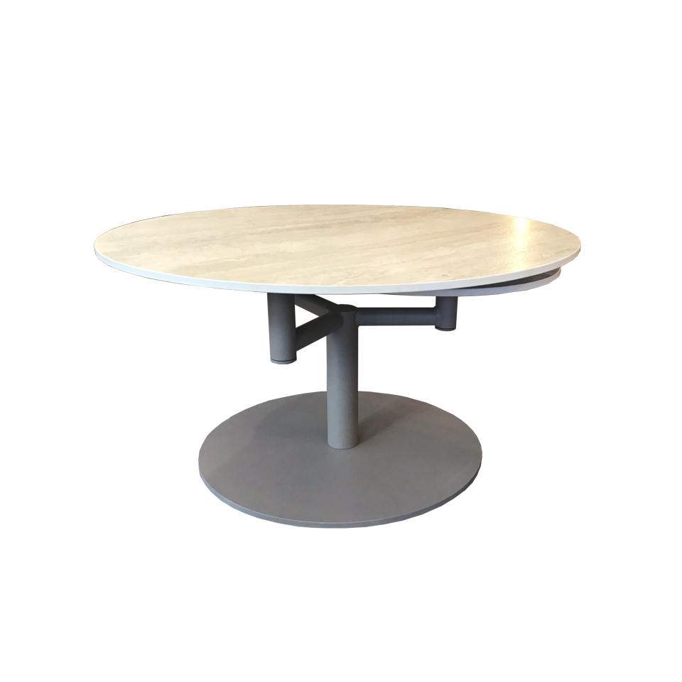 センターテーブル CT131ホワイト／ライトブラウン - 2