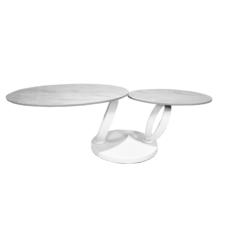 センターテーブルCT102 グレー／ホワイト - 3