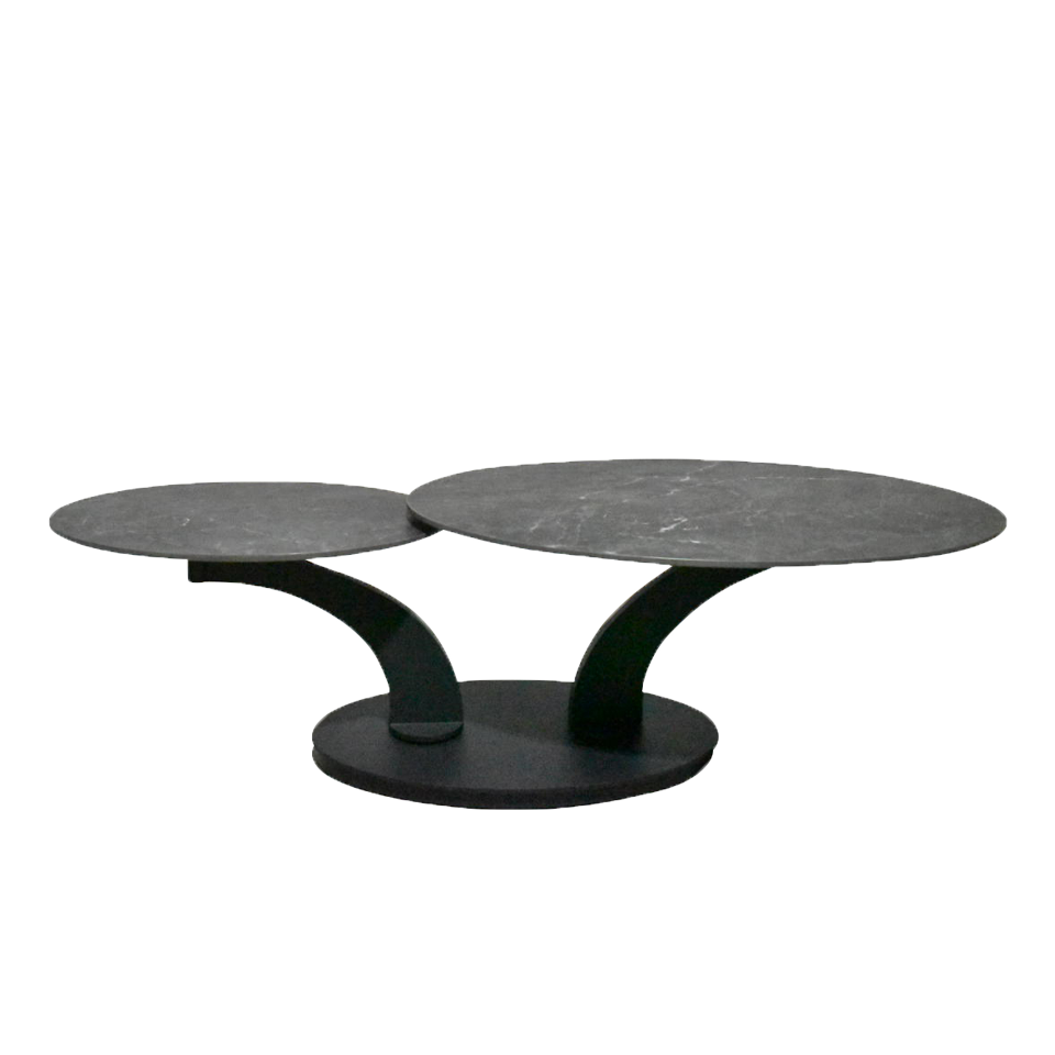 センターテーブル CT128ブラック／ブラック - 4