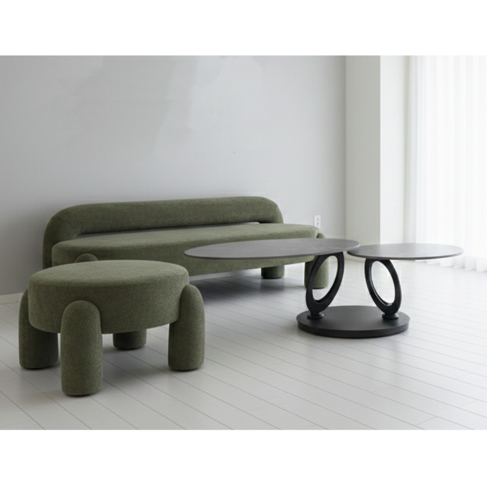 センターテーブル CT107ブラック／ブラック - 10