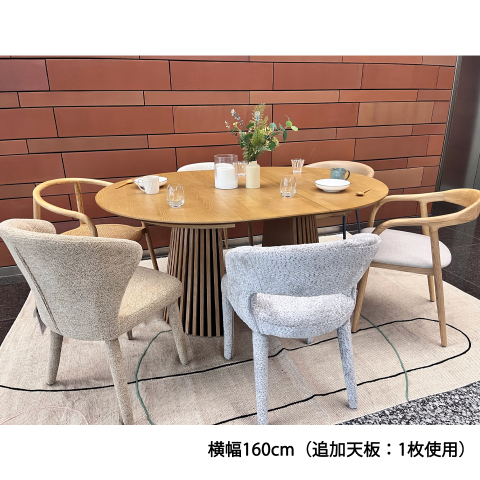 エクステンションテーブルGDR120Yオーク - 10